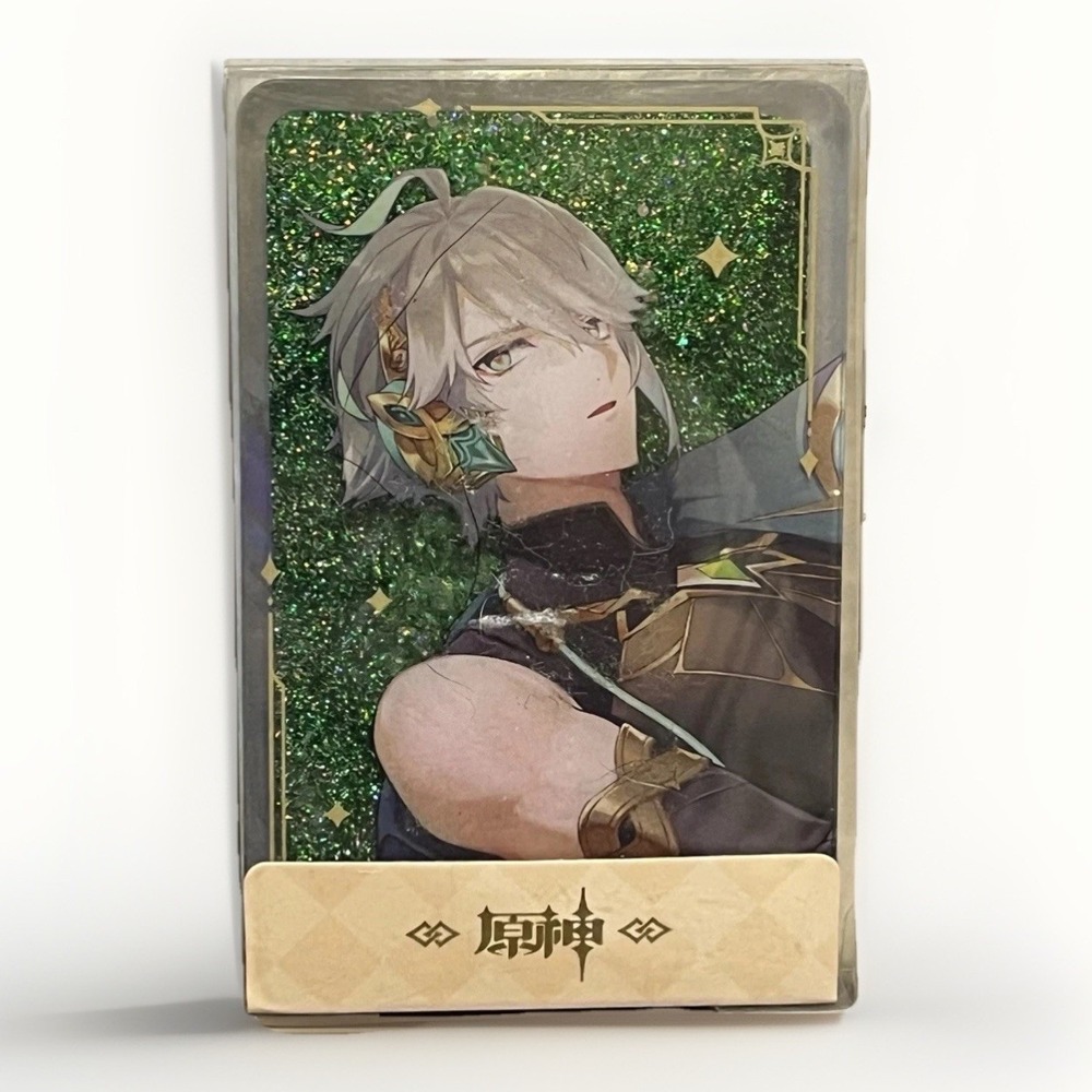 Genshin Impact Alhaitham Character Waterfall Glitter Acrylic Block Ornament NEW